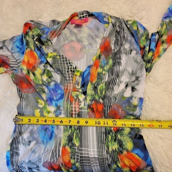 Catherine Malandrino Womens Pleated Multicolor Dress Size S - Picture 6 of 6